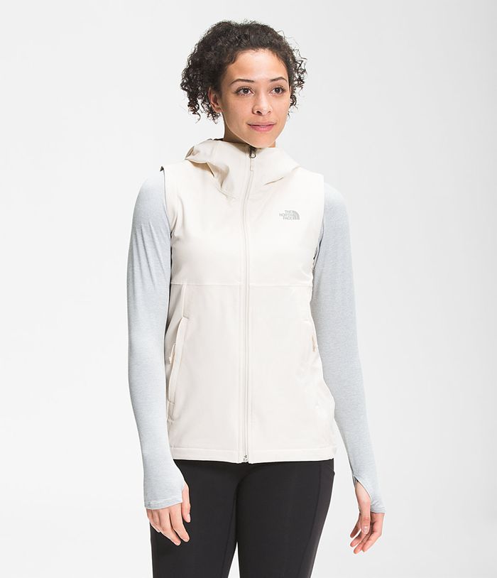 The North Face Vests Shelbe Raschel Hooded White - Womens - Thailand PMXFH-6180